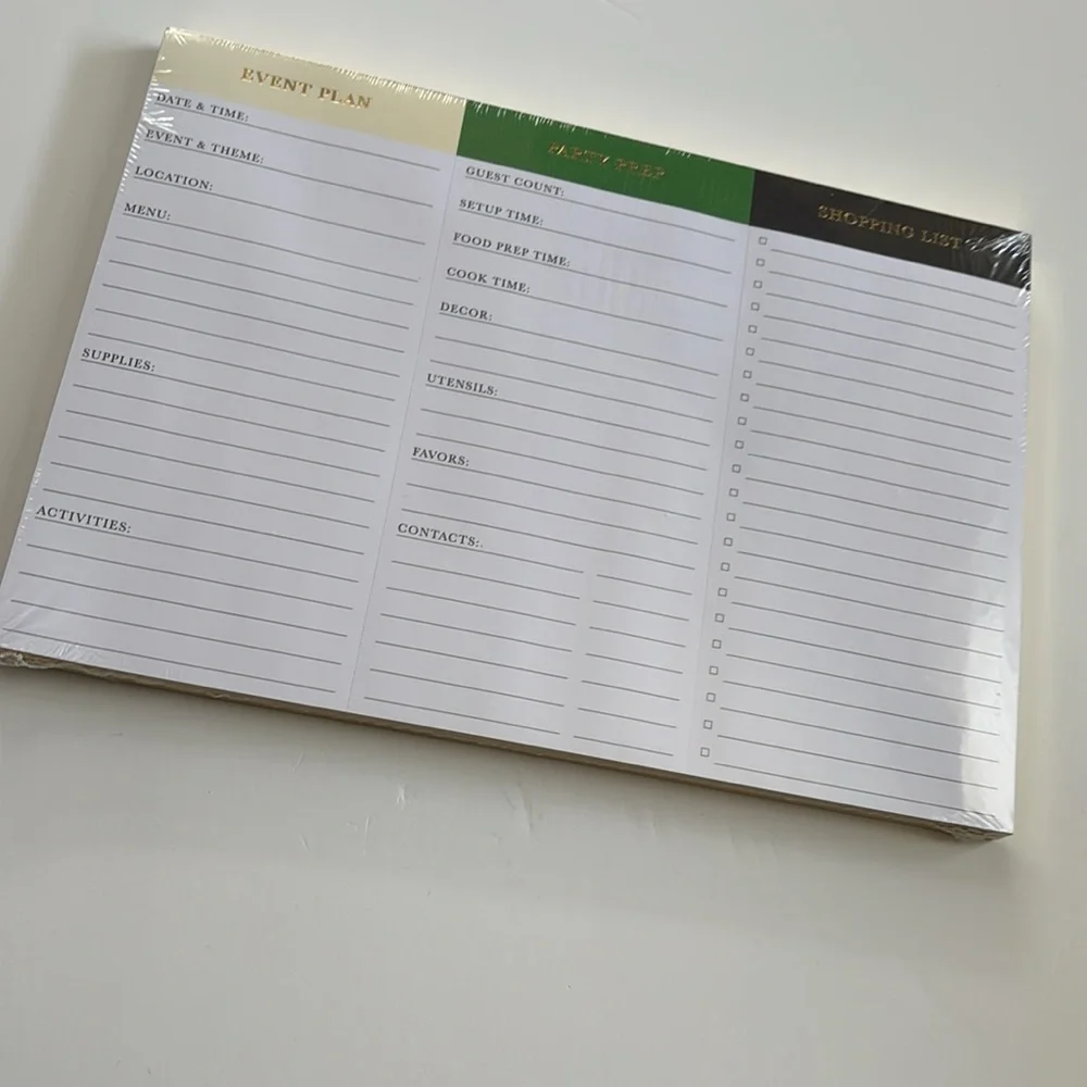 Kate Spade LIMITED EDITION x Target Undated Party Planning Notepad